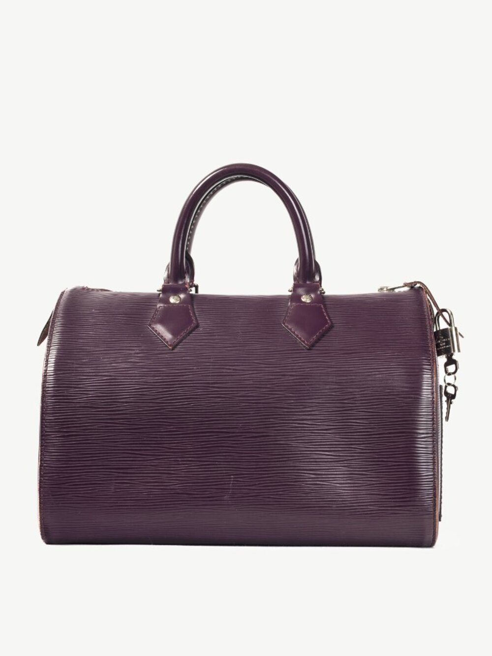 Louis Vuitton Speedy Cassis Epi Leather Boston Bag